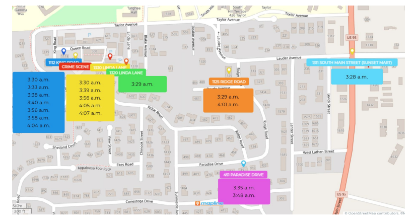 Bryan Kohberger Update: Prosecution Map Places Suspect Car Near Crime Scene