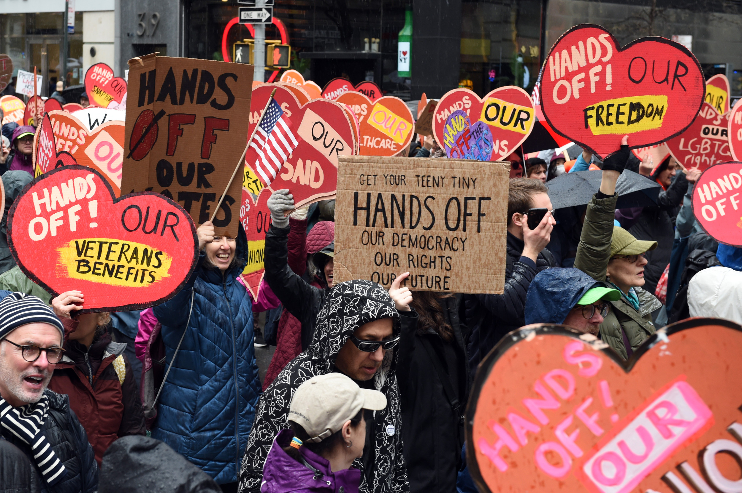 ‘Hands Off!’ Protesters on Why They Are Rallying Against Trump and Musk