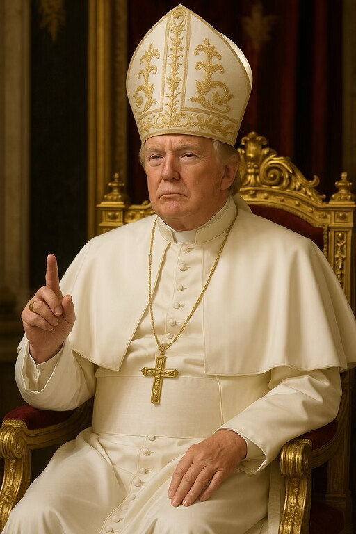 Trump Posting Apparent AI Photo of Himself as the Pope Takes Off Online