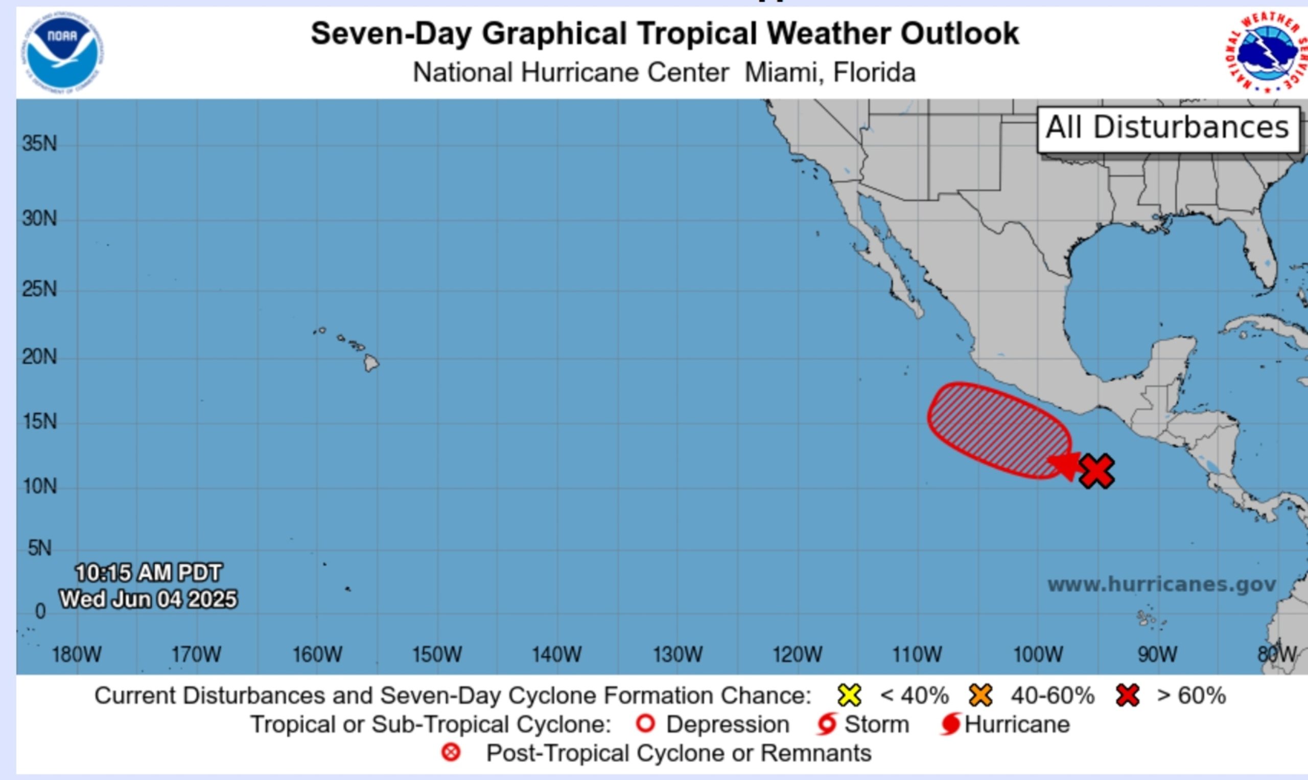 Map Shows Where ‘High Chance’ of Tropical Storm Forming This Week