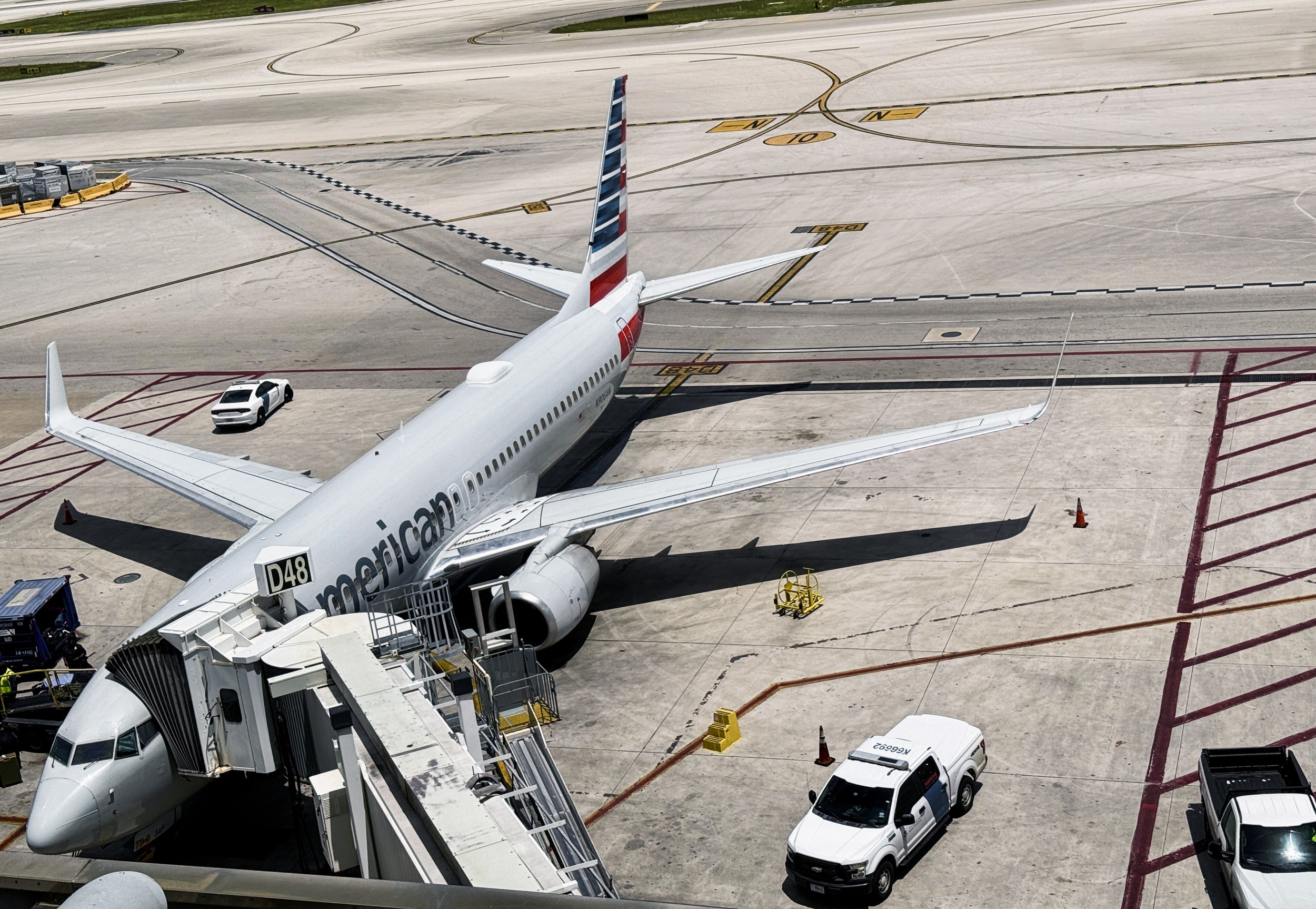 American Airlines Passengers Evacuate Via Slides After Aborted Takeoff