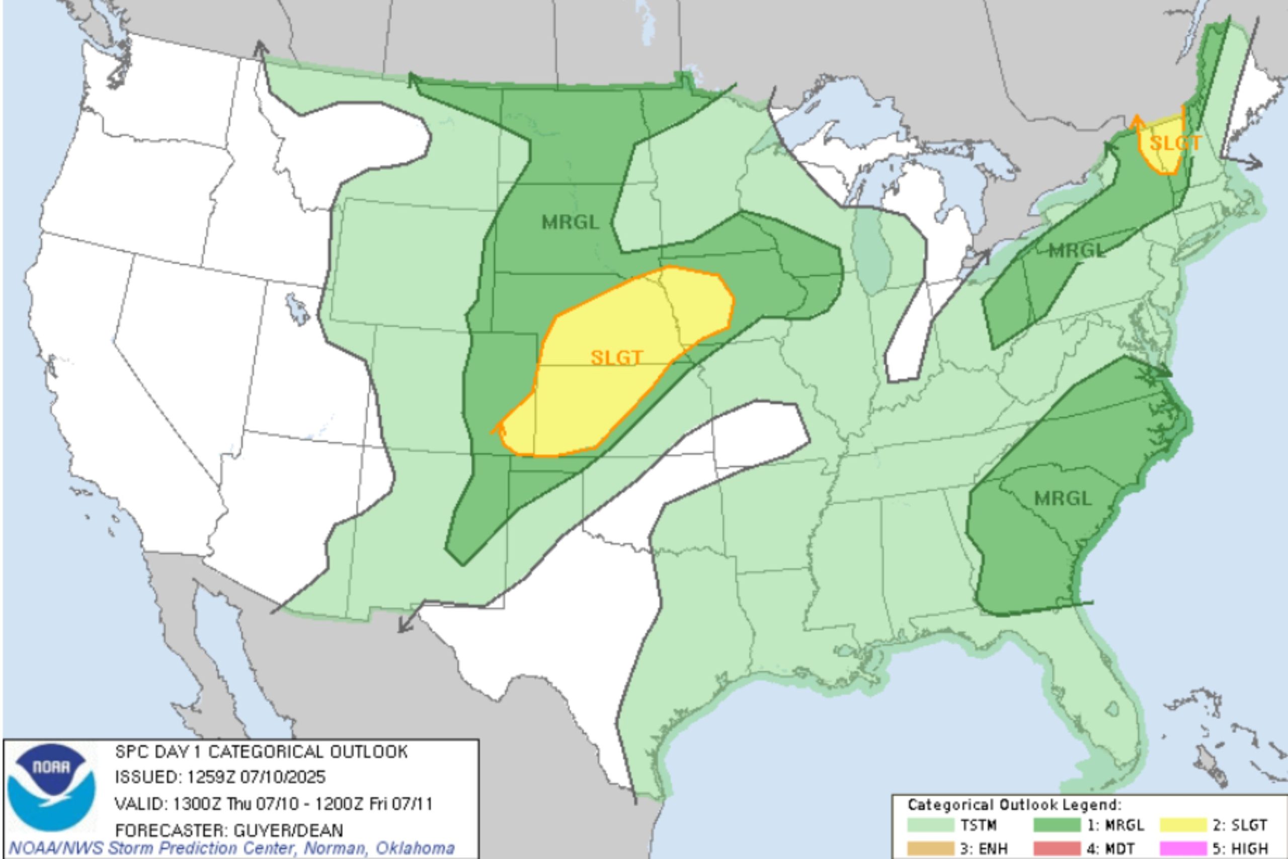 Map Shows Where Millions Face Severe Storms Today